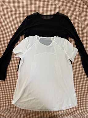 Lululemon size 6 mesh back workout top bundle